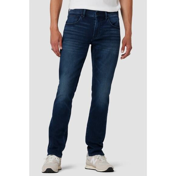 Hudson Jeans 38x35 Blake Slim Straight High Rise Dark Wash Preppy Academia - Picture 1 of 11